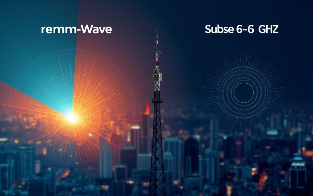 mmWave vs Sub-6 GHz network coverage comparison mmWave vs Sub-6 GHz network coverage comparison